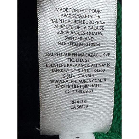 Polo Ralph Lauren 12.M Yacht Challenge Sweater Men XL Navy Red Stripe Shawl Neck - Picture 15 of 16